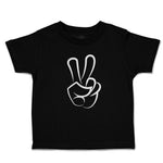 Toddler Clothes Peace Symbol Hand Gesture Toddler Shirt Baby Clothes Cotton