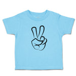 Toddler Clothes Peace Symbol Hand Gesture Toddler Shirt Baby Clothes Cotton