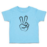 Toddler Clothes Peace Symbol Hand Gesture Toddler Shirt Baby Clothes Cotton