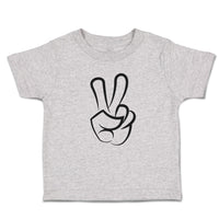 Toddler Clothes Peace Symbol Hand Gesture Toddler Shirt Baby Clothes Cotton