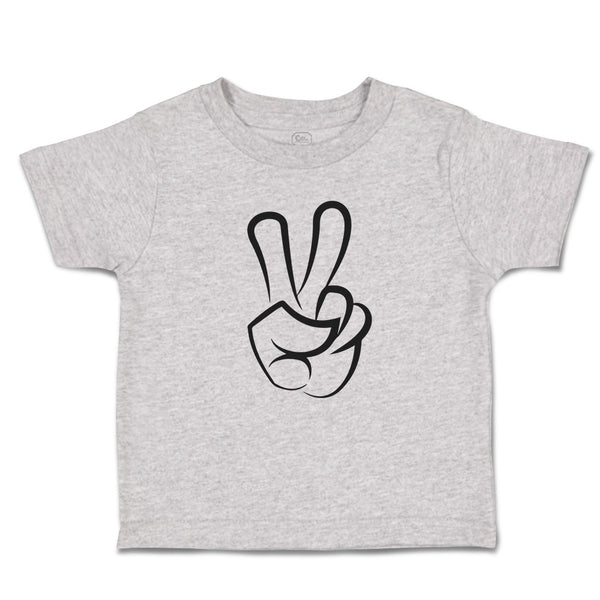 Toddler Clothes Peace Symbol Hand Gesture Toddler Shirt Baby Clothes Cotton