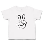 Toddler Clothes Peace Symbol Hand Gesture Toddler Shirt Baby Clothes Cotton