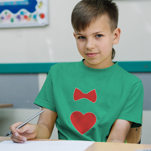 Red Bowtie and Heart Love Symbol