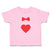 Red Bowtie and Heart Love Symbol
