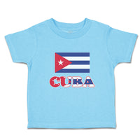 Cute Toddler Clothes National Flag of Cuba Design Style 1 Toddler Shirt Cotton