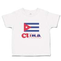 Cute Toddler Clothes National Flag of Cuba Design Style 1 Toddler Shirt Cotton