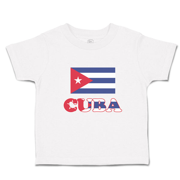 Cute Toddler Clothes National Flag of Cuba Design Style 1 Toddler Shirt Cotton