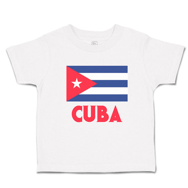 Cute Toddler Clothes National Flag of Cuba Design Style 2 Toddler Shirt Cotton