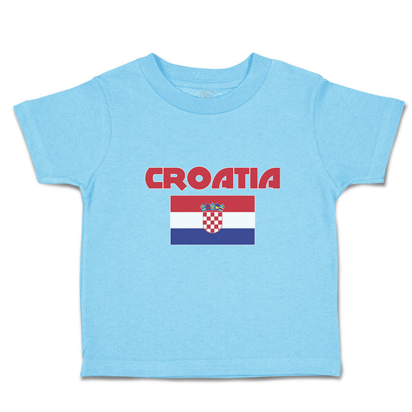 Cute Toddler Clothes Flag of Croatia Usa Toddler Shirt Baby Clothes Cotton