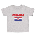 Cute Toddler Clothes Flag of Croatia Usa Toddler Shirt Baby Clothes Cotton