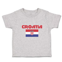 Toddler Clothes Flag of Croatia Usa Toddler Shirt Baby Clothes Cotton