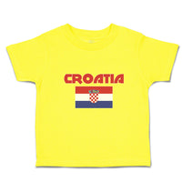 Cute Toddler Clothes Flag of Croatia Usa Toddler Shirt Baby Clothes Cotton