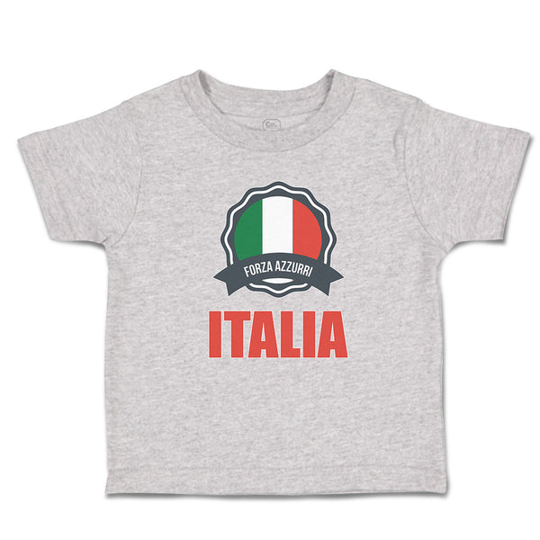 Cute Toddler Clothes Forza Azzurri Italian National Flag Toddler Shirt Cotton