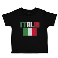 Cute Toddler Clothes Italia American National Flag United States Toddler Shirt