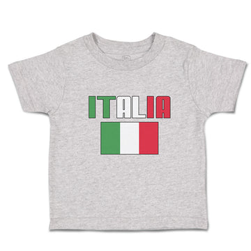 Cute Toddler Clothes Italia American National Flag United States Toddler Shirt
