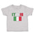 Toddler Clothes Italia American National Flag United States Toddler Shirt Cotton