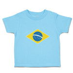 Cute Toddler Clothes National Flag of Brazil Toddler Shirt Baby Clothes Cotton