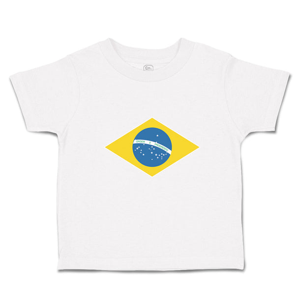 Cute Toddler Clothes National Flag of Brazil Toddler Shirt Baby Clothes Cotton