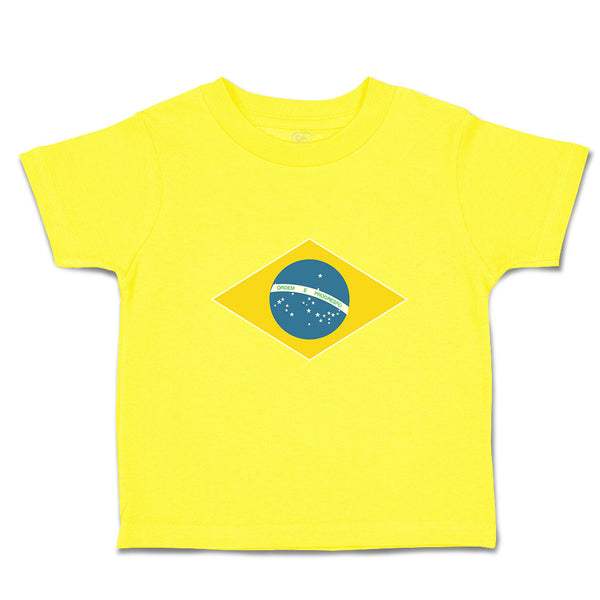 Cute Toddler Clothes National Flag of Brazil Toddler Shirt Baby Clothes Cotton