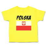 Cute Toddler Clothes Flag of Poland Polska United States Toddler Shirt Cotton