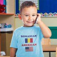 American National Flag of Romanian and Usa