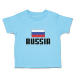 Cute Toddler Clothes Flag of Russia United States Toddler Shirt Cotton