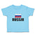 Cute Toddler Clothes Flag of Russia United States Toddler Shirt Cotton