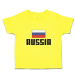 Cute Toddler Clothes Flag of Russia United States Toddler Shirt Cotton