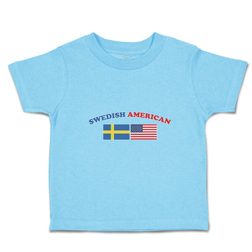 Cute Toddler Clothes American National Flag of Swedish and United States Cotton