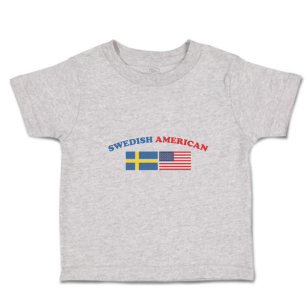Cute Toddler Clothes American National Flag of Swedish and United States Cotton