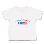 Cute Toddler Clothes American National Flag of Swedish and United States Cotton