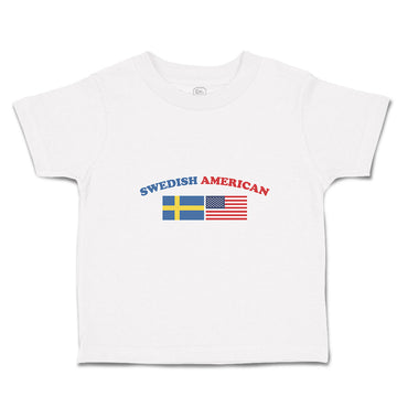 Cute Toddler Clothes American National Flag of Swedish and United States Cotton