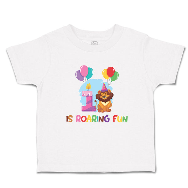 Toddler Clothes Birthday Celebration 1 Roaring Fun Lion Along Balloons Cotton