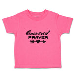 Toddler Girl Clothes Answered Prayer with Black Arrow and Heart in The Middle
