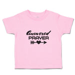 Toddler Girl Clothes Answered Prayer with Black Arrow and Heart in The Middle