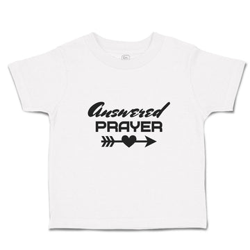 Toddler Girl Clothes Answered Prayer with Black Arrow and Heart in The Middle