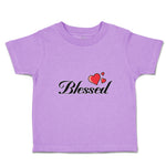 Toddler Clothes Blessed with Heart Symbol Toddler Shirt Baby Clothes Cotton