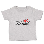 Toddler Clothes Blessed with Heart Symbol Toddler Shirt Baby Clothes Cotton
