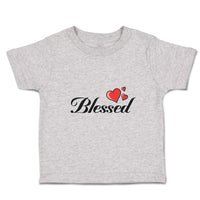 Toddler Clothes Blessed with Heart Symbol Toddler Shirt Baby Clothes Cotton