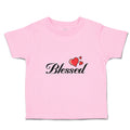 Toddler Clothes Blessed with Heart Symbol Toddler Shirt Baby Clothes Cotton