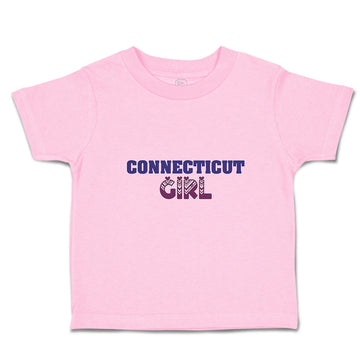 Toddler Girl Clothes Connecticut Girl with Monogram and Little Hearts Cotton