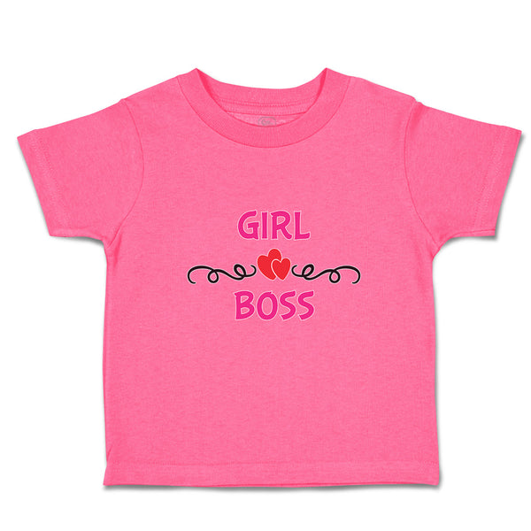 Girl Boss with Red Little Hearts Pattern