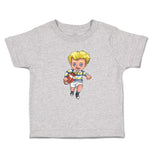 Cute Toddler Clothes Boy with Rugby Ball Sport Running Toddler Shirt Cotton