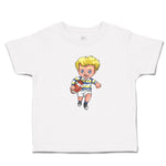 Cute Toddler Clothes Boy with Rugby Ball Sport Running Toddler Shirt Cotton