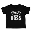 Toddler Clothes Mini Boss with Ogee Pattern Toddler Shirt Baby Clothes Cotton
