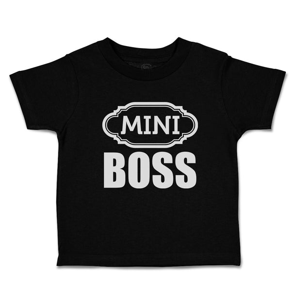 Toddler Clothes Mini Boss with Ogee Pattern Toddler Shirt Baby Clothes Cotton