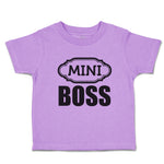Toddler Clothes Mini Boss with Ogee Pattern Toddler Shirt Baby Clothes Cotton