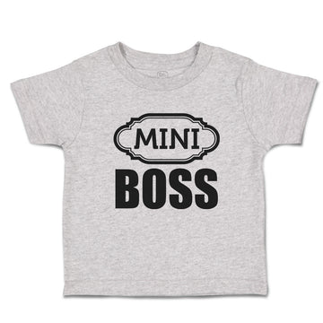 Toddler Clothes Mini Boss with Ogee Pattern Toddler Shirt Baby Clothes Cotton
