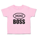 Toddler Clothes Mini Boss with Ogee Pattern Toddler Shirt Baby Clothes Cotton