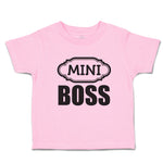 Toddler Clothes Mini Boss with Ogee Pattern Toddler Shirt Baby Clothes Cotton